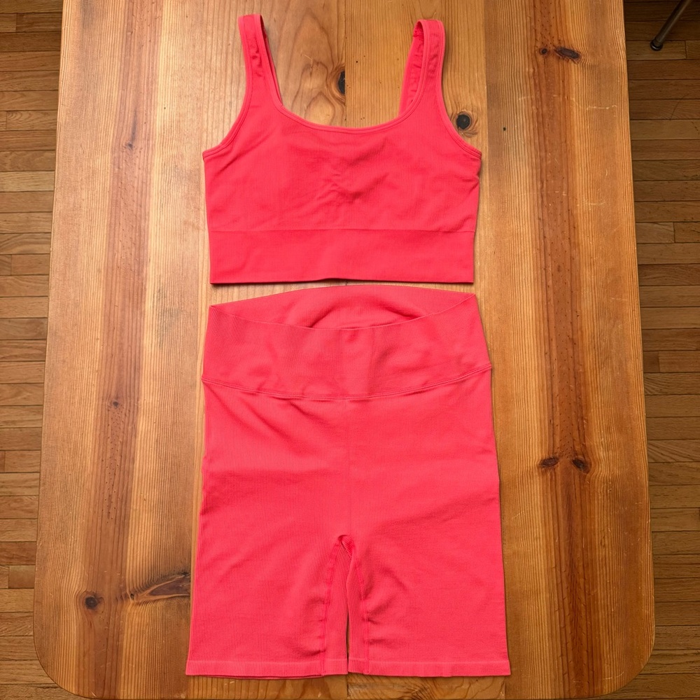 J. Crew Workout Set, Bright Orange, Size XL